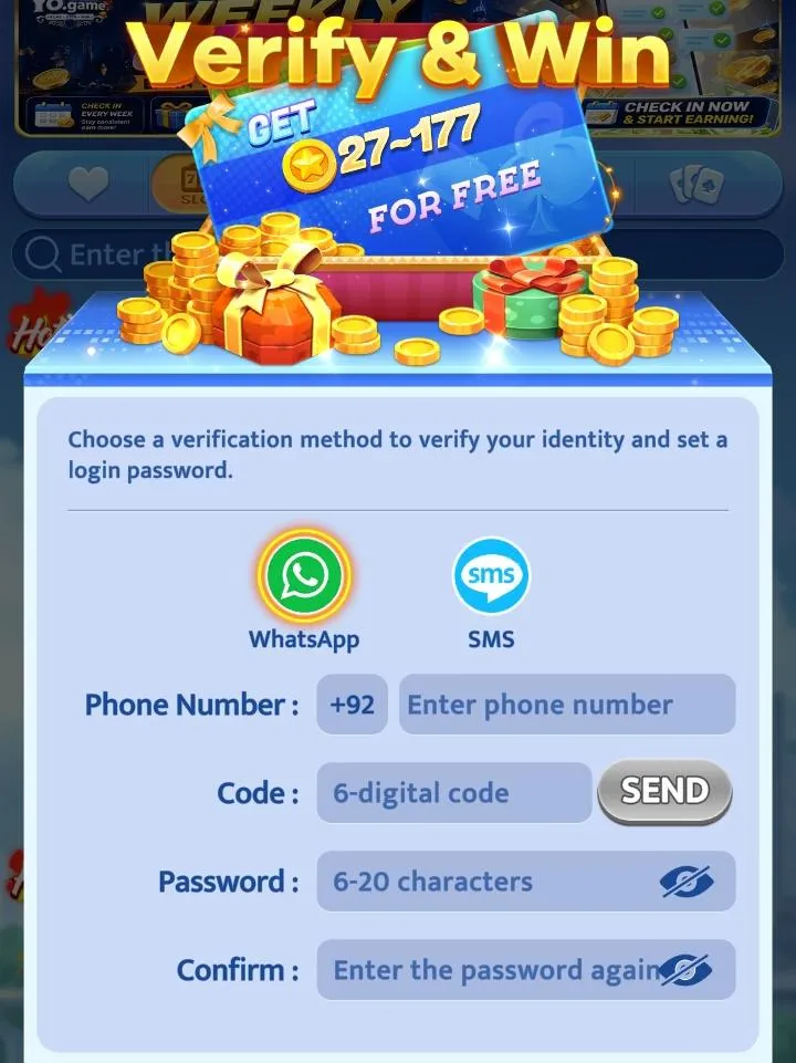 Pak yogame login and registration