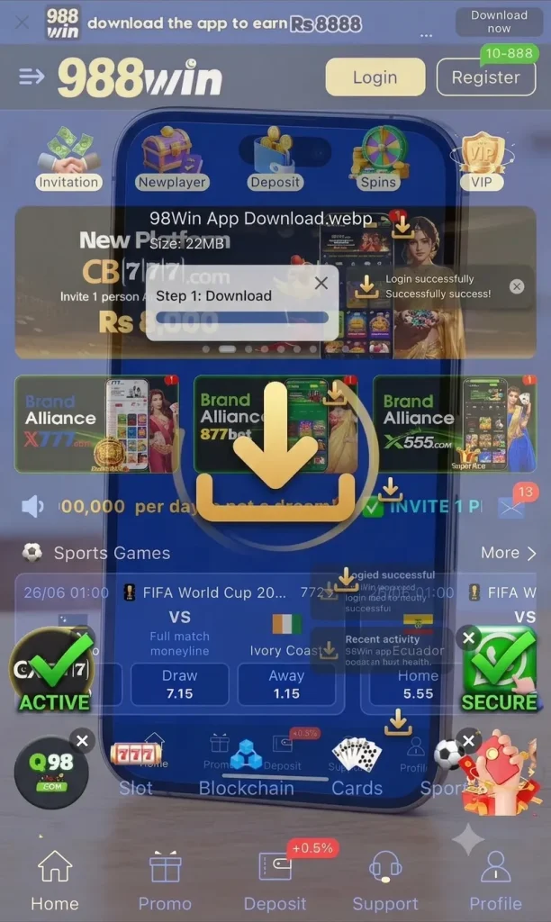98Win Game APK Download 2026 – Register, Login & Earn Online 3 98 app download