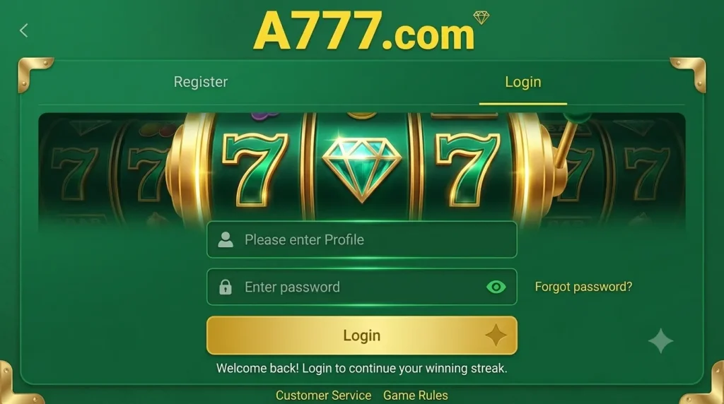 A777 login