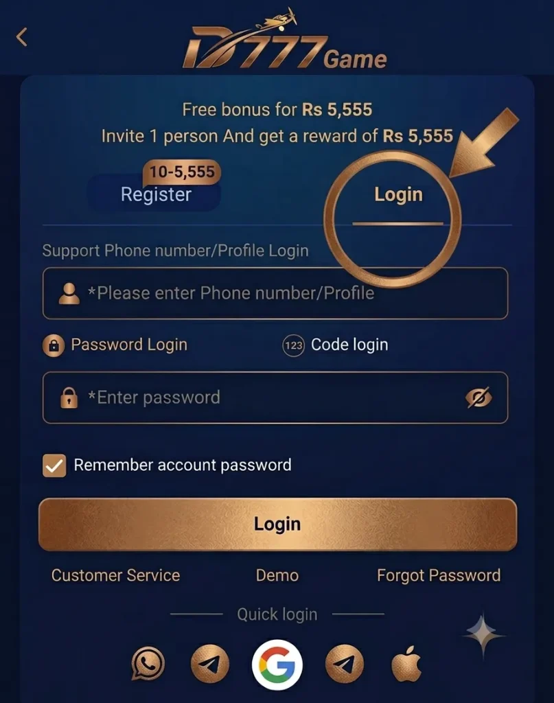 D777 Game Login