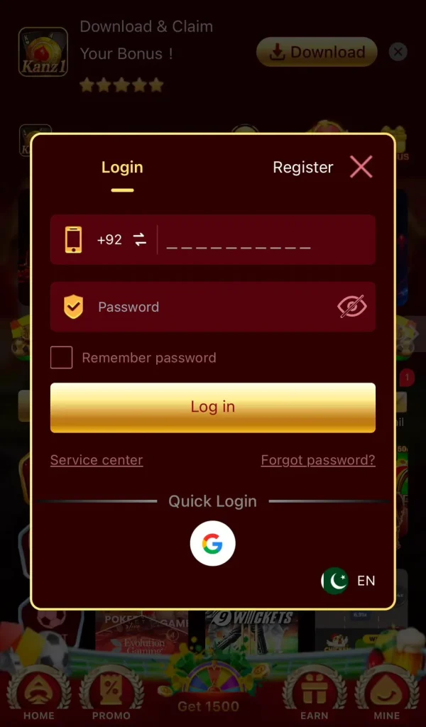 K1 game login