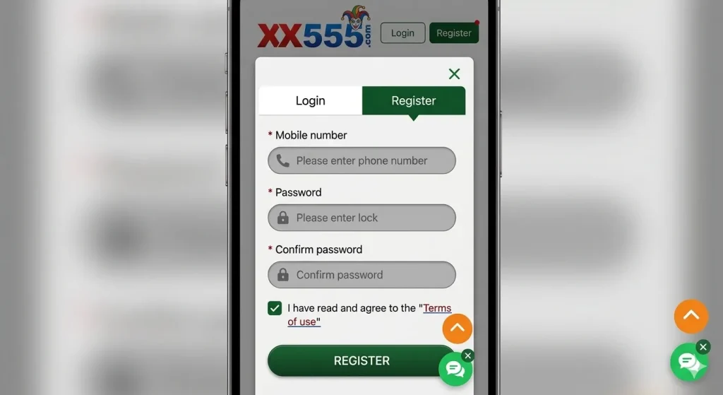 xx 555 register