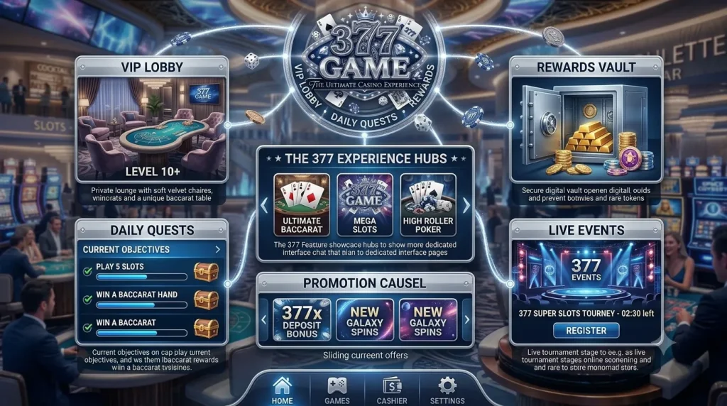 377 Game – Complete Guide, Login, Download, Bonuses & Playing Tips in Pakistan (2026) 4 377 Game features interface
