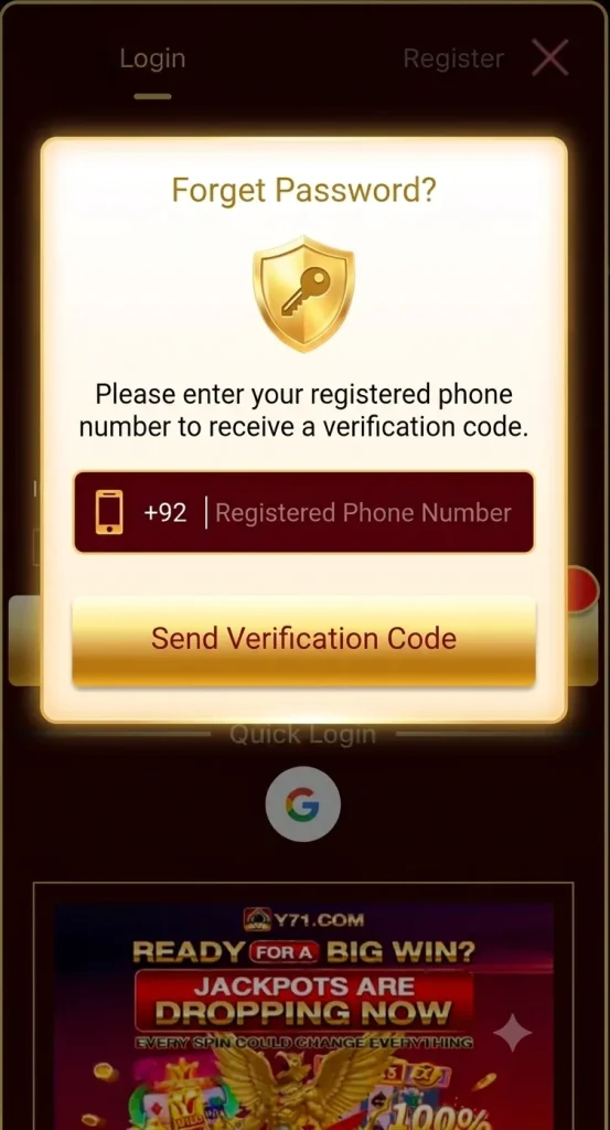 Forget Password y71