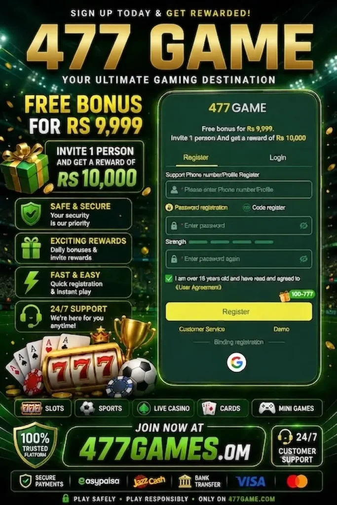 477 Game Pakistan Download Play & Earn Real Money in 2026 3 What is 477 Game App