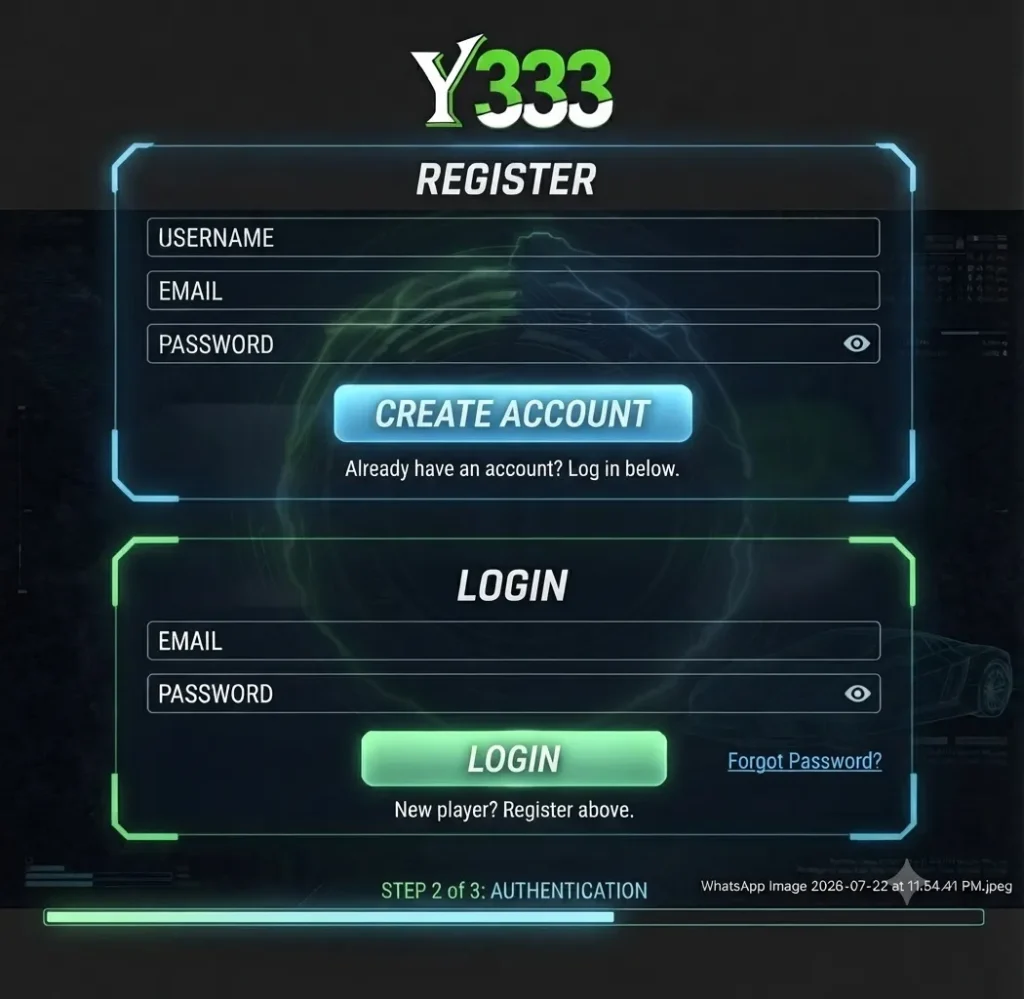 Y33 Game APK Download Latest Version for Android (2026) 4 Y33 registration and login
