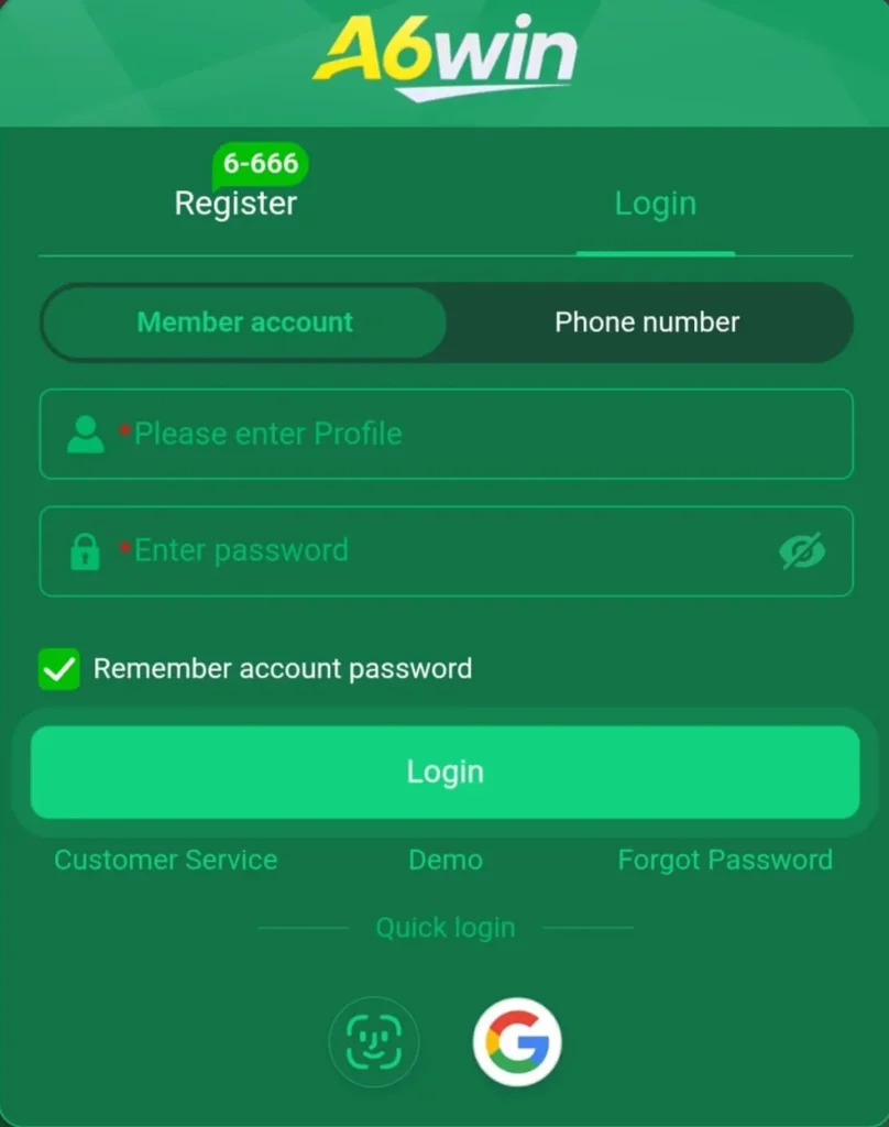 a6 win login 1