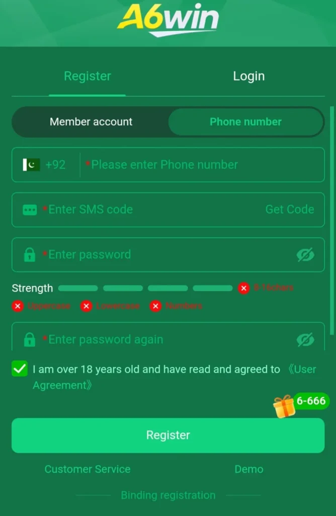 a6 win register 1